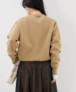 【AMERICANA*MICA&DEAL】ロゴ刺繍スムースニットプルオーバー