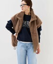 【AMERICANA*MICA&DEAL】ロゴ刺繍スムースニットプルオーバー