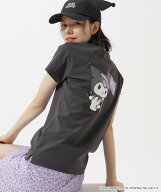 Jack Bunny!! プリントモックネック ジャックバニー トップス その他のトップス ブラック ホワイト【送料…