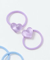 apres les cours クリアハートヘアゴム 2個セット エフオーオンラインストア ヘアアクセサリー ヘアゴム …