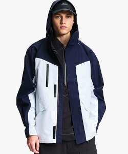 AIGLE GORE-TEX �S�A�e�b�N�X �h�� �h�� ���� �~�h����}���`�|�P�b�g�W���P�b�g �G�[�O�� �W���P�b�g�E�A�E�^�[ �}�E���e���p�[�J�[ �z���C�g �l�C�r�[�y���������z