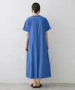 【接触冷感/UVカット】バンドカラーワンピース