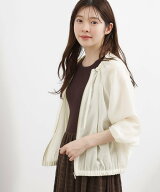grove 気温調整にも◎ブラウス感覚で羽織れるシアーブルゾン グローブ ジャケット・アウター ブルゾン・…