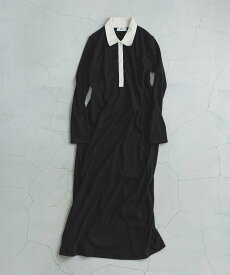 ADAM ET ROPE' FEMME 【WEB限定】ポロシャツワンピース アダムエロペ ワンピース・ドレス ワンピース ネイビー ブラック グレー【送料無料】