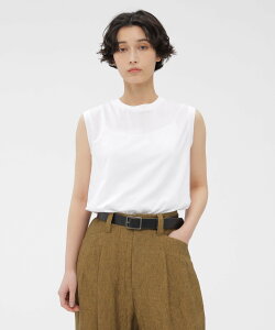 MARGARET HOWELL PLAIN COTTON JERSEY TOP �}�[�K���b�g�E�n�E�G�� �g�b�v�X �J�b�g�\�[�ET�V���c �O���[ �z���C�g�y���������z