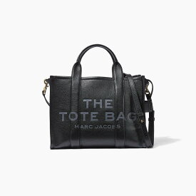 MARC JACOBS 【公式】THE LEATHER MEDIUM TOTE BAG/ザ レザー ミディアム トートバッグ マーク ジェイコブス バッグ トートバッグ ブラック【送料無料】