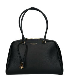 CHRISTIAN VILLA 【CHRISTIAN VILLA】チャーム付きシュリンクレザーハンドバッグ インターショシュール バッグ ハンドバッグ グレー ブルー【送料無料】