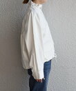 《一部追加予約》<手洗い可能>ギャザー スタンドカラー ドロスト ショート ブルゾン