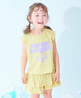 【SALE／9%OFF】devirock 【ひやシャリ】接触冷感 ロゴタンクトップ+スカパン セットアップ 子供服 26SS …