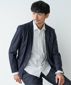 IKKA LOUNGE 【セットアップ対応】GOKU楽ワーク デニムライクジャケット イッカ ジャケット・アウター テーラードジャケット・ブレザー ネイビー ブラック【送料無料】