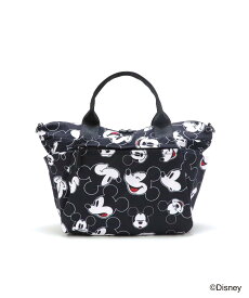 Disney 【 Disney / ディズニー 】 ミッキーマウス 総柄 2way トート ユナイテッド　ベース バッグ ショルダーバッグ ブラック ホワイト【送料無料】