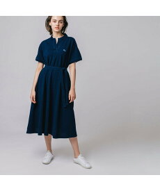 【SALE／30%OFF】LACOSTE インディゴ鹿の子地ポロドレス ラコステ ワンピース・ドレス シャツワンピース ネイビー ブルー【送料無料】