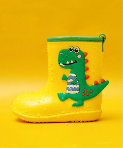 【SALE/60%OFF】aimoha KIDS aimoha KIDS/(K)【aimoha-KIDS-】【定番】激かわいい 立体的な恐竜 レインブーツ アイモハ シューズ・靴 レインシューズ・ブーツ グリーン イエロー ピンク