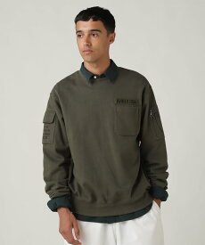 AVIREX FATIGUE CREWNECK SWEAT / ファティーグ クルーネック スウェット / AVIREX / アヴィレックス アヴィレックス トップス スウェット・トレーナー グリーン ブラック ネイビー【送料無料】