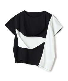 ATSURO TAYAMA 3D変形半袖プルオーバー アツロウタヤマ トップス カットソー・Tシャツ ブラック【送料無料】