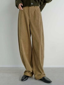 Re:EDIT コーデュロイカーブパンツ リエディ パンツ その他のパンツ ホワイト ブラウン グレー ブルー【送料無料】