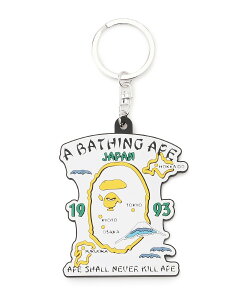 A BATHING APE JAPAN SOUVENIR RUBBER KEYCHAIN �A �x�C�V���O �G�C�v �t�@�b�V�����G�� �`���[���E�L�[�`�F�[�� �z���C�g