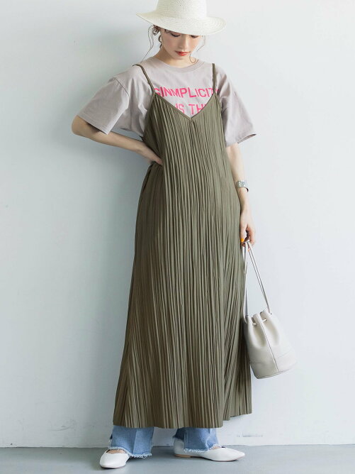 Coca ランダムプリーツキャミワンピース Rakuten Fashion 楽天ファッション 旧楽天ブランドアベニュー Cr4057