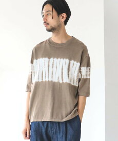 【SALE／30%OFF】BEAMS LIGHTS BEAMS LIGHTS / タイダイ クルーネック Tシャツ ビームス アウトレット トップス ニット ネイビー ベージュ【送料無料】