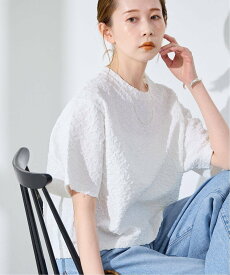 JOURNAL STANDARD 《WEB限定追加予約》シャーリングハーフスリーブT ジャーナル スタンダード トップス カットソー・Tシャツ ブラック ホワイト【送料無料】