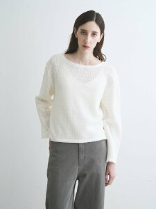 three dots Russell back ribbon tops �X���[�h�b�c �g�b�v�X �J�b�g�\�[�ET�V���c �z���C�g �x�[�W�� �J�[�L�O���[���y���������z