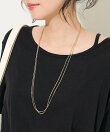 ロングダブル チェーンネックレス