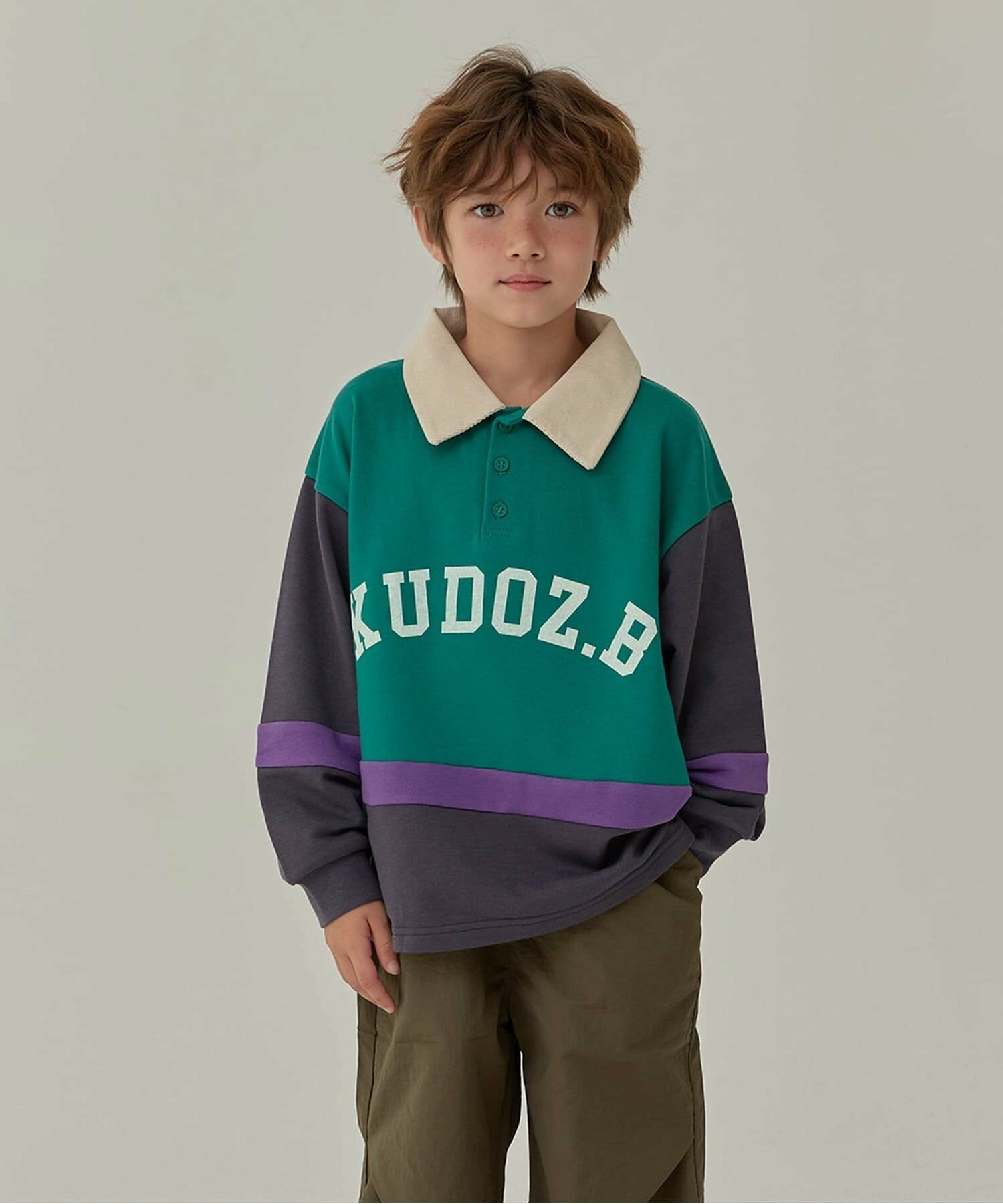 WEB 한정 KUDOZ.B 라거 폴로 셔츠풍 트레이너