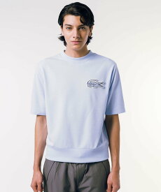 LACOSTE オーバーサイズクロックエンブレムスウェットTシャツ ラコステ トップス スウェット・トレーナー ブルー グリーン ネイビー ホワイト イエロー【送料無料】