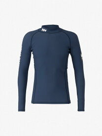 HELLY HANSEN 【公式】ロングスリーブチームラッシュガード(メンズ) ヘリーハンセン 水着・スイムグッズ ラッシュガード ブラック ネイビー【送料無料】