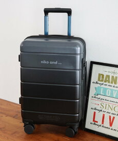 niko and ... オリジナルスーツケースS/容量30-35L ニコアンド バッグ スーツケース・キャリーバッグ ホワイト ブラック【送料無料】
