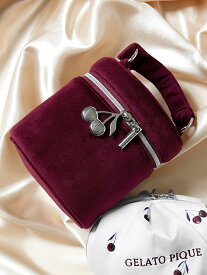 【SALE／30%OFF】gelato pique ベロアバニティポーチ ジェラートピケ 財布・ポーチ・ケース ポーチ ピンク