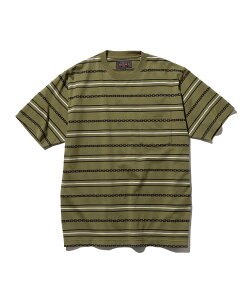 �ySALE�^50%OFF�zBEAMS PLUS Pocket Tee Jacquard Stripe �r�[���X �A�E�g���b�g �g�b�v�X �J�b�g�\�[�ET�V���c �x�[�W�� �O���[�� �u���E���y���������z