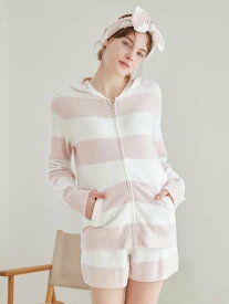 【SALE／20%OFF】gelato pique スムーズィー2ボーダーパーカ ジェラートピケ インナー・ルームウェア その他のインナー・ルームウェア ピンク【送料無料】