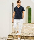 AKM Contemporary シアサッカークロップドワイドパンツ
