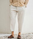 AKM Contemporary シアサッカークロップドワイドパンツ