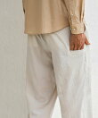 AKM Contemporary シアサッカークロップドワイドパンツ