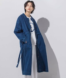 【SALE／50%OFF】MAYSON GREY 【socolla】ロングブルゾンデニムコート≪手洗い可能≫ メイソングレイ ジャケット・アウター その他のジャケット・アウター ネイビー ブルー【送料無料】