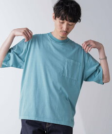 【SALE／60%OFF】NANO universe 「PENNEYS」別注ピグメントTシャツ 半袖 ナノユニバース トップス カットソー・Tシャツ ブルー ピンク ブラック