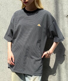 【SALE／30%OFF】KELTY KELTY/【別注】オーバーサイズボーダーTシャツ セットアップセブン トップス カットソー・Tシャツ ブラック ホワイト