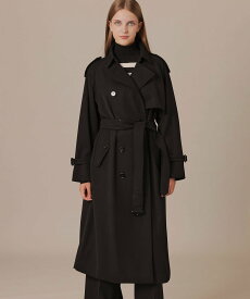 【SALE／20%OFF】MACKINTOSH LONDON ウールギャバジントレンチコート マッキントッシュ ロンドン ジャケット・アウター トレンチコート ブラック【送料無料】