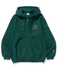 XLARGE XLARGE×Champion REVERSE WEAVE FULL-ZIP HOODED SWEAT パーカー XLARGE エクストララージ トップス パーカー・フーディー グレー ブラック グリーン ネイビー【送料無料】