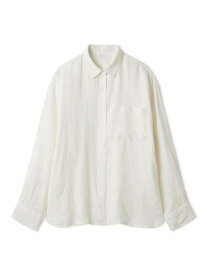 【SALE／30%OFF】Mila Owen ポケット付きフレンチリネンシャツ ミラオーウェン トップス シャツ・ブラウス イエロー ホワイト グリーン【送料無料】