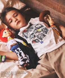 GLOBAL WORK TOY STORY 5(トイ・ストーリー5)/キッズ/ヘビロッTEE/812601 グローバルワーク トップス カットソー・Tシャツ ホワイト グレー