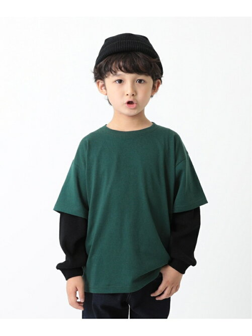 Devirock レイヤード風長袖tシャツ ロンt 長そで 無地デビロック 子供服 キッズ Rakuten Fashion 楽天ファッション 旧楽天ブランドアベニュー Bj7061