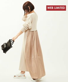 【SALE／30%OFF】CONVERSE TOKYO WOMEN 【WEB LIMITED】BACK GATHER SWEAT DRESS コンバーストウキョウ ワンピース・ドレス ワンピース ベージュ カーキ グレー ブラック【送料無料】