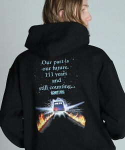 �ySALE�^40%OFF�zSchott OUR PAST IS OUR FUTURE HOODED/�p�[�J�[ �A���[�p�X�g�C�Y�A���[�t���[�`���[ �V���b�g �g�b�v�X �p�[�J�[�E�t�[�f�B�[ �u���E�� �u���b�N �l�C�r�[�y���������z
