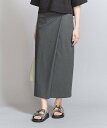 【SALE／40%OFF】BEAUTY&YOUTH UNITED ARROWS ラップ タイトスカート ビューティー＆ユース　ユナイテッドアローズ スカート ロング・マキシスカート グレー ブラック【送料無料】