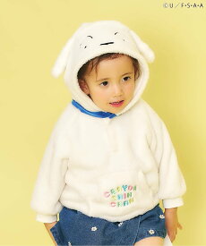 【SALE／50%OFF】apres les cours クレヨンしんちゃんパーカー エフオーオンラインストア トップス パーカー・フーディー ホワイト ピンク