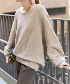 Spick & Span 《新色有り / 追加》ニュアンスコクーンシルエットニット スピックアンドスパン トップス ニット ブラウン ベージュ レッド ホワイト【送料無料】