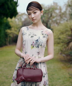 TOCCA CLAVIER LEATHER BOSTON BAG ボストンバッグ【星風まどかさん着用】 トッカ バッグ ボストンバッグ レッド ベージュ ブラック【送料無料】